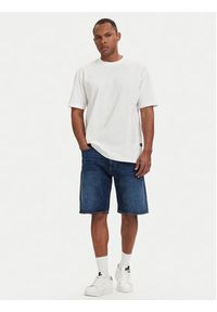 G-Star RAW - G-Star Raw T-Shirt Slub D28889-E512 Kremowy Relaxed Fit. Kolor: kremowy. Materiał: bawełna #4