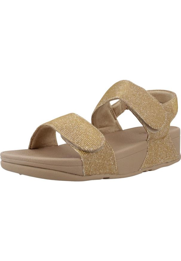 Flip*Flop - Sandały Fitflop Model Ga2 A94 Kolor Złoty. Kolor: żółty. Materiał: tkanina