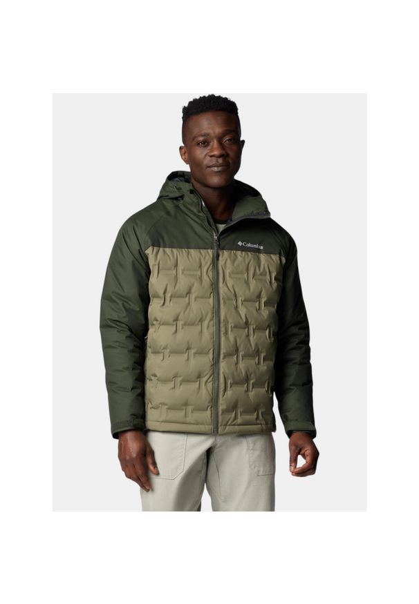columbia - Kurtka Puchowa Męska Columbia Grand Trek III. Kolor: zielony. Materiał: puch. Sezon: zima. Sport: turystyka piesza