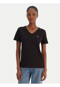 Calvin Klein Jeans T-Shirt Ss Monogram Vnk LV047B205G Czarny Regular Fit. Kolor: czarny. Materiał: bawełna #1