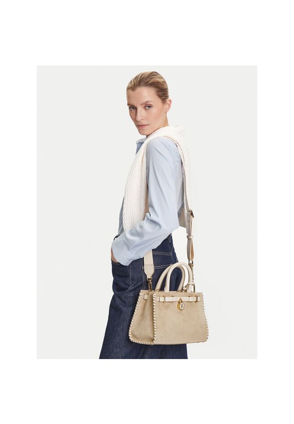 TOMMY HILFIGER - Torebka Tommy Hilfiger. Kolor: beżowy