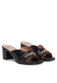 Love Moschino - LOVE MOSCHINO Klapki JA28475G0MIE0000 Czarny. Kolor: czarny. Materiał: skóra #5