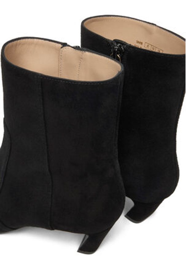 Stuart Weitzman Botki Stassi SM498 Czarny. Kolor: czarny. Materiał: zamsz, skóra