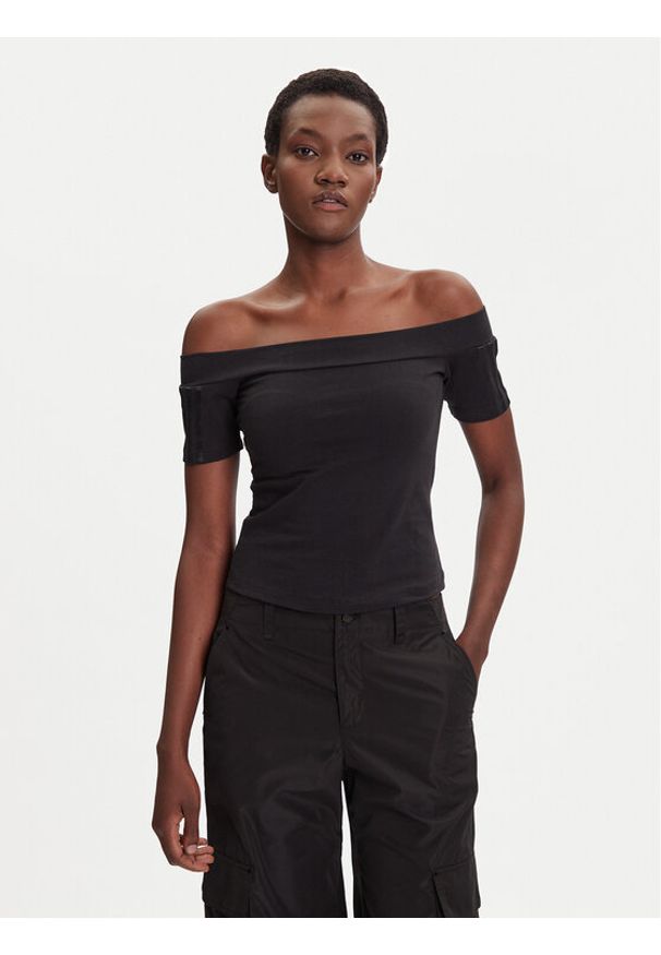 Adidas - adidas Bluzka adicolor Bandeau JV9742 Czarny Slim Fit. Kolor: czarny. Materiał: bawełna