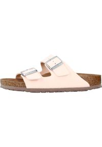 Klapki damskie Birkenstock Arizona Vegan BF. Kolor: różowy. Materiał: materiał