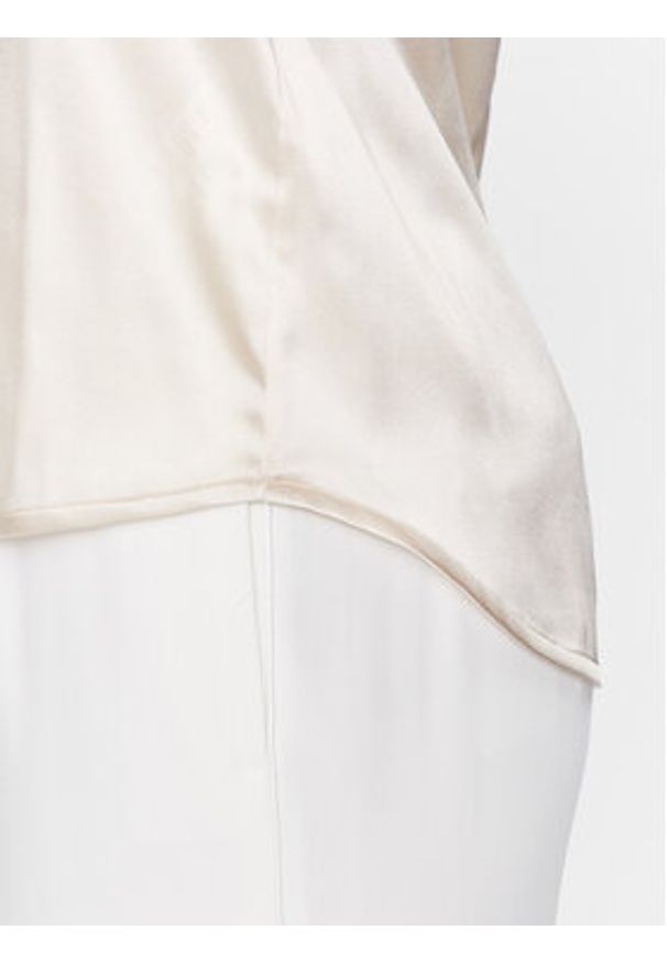 PESERICO - Peserico Bluzka S08893D Écru Regular Fit. Materiał: jedwab