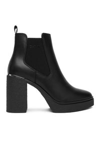 DKNY Botki Tarquin Platform B K4554905 Czarny. Kolor: czarny. Materiał: skóra. Obcas: na platformie