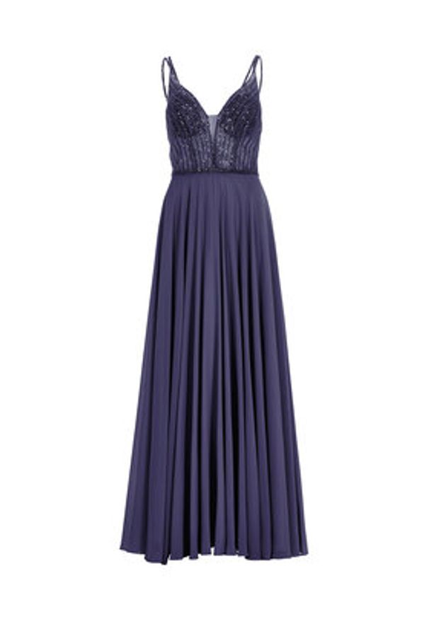 Hey Kyla Sukienka wieczorowa 5AI056HK Fioletowy Regular Fit. Kolor: fioletowy. Materiał: syntetyk. Styl: wizytowy