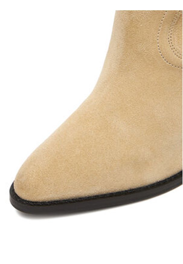 Badura Kowbojki EO-BRAYLE-01 Beżowy. Kolor: beżowy. Materiał: skóra, zamsz