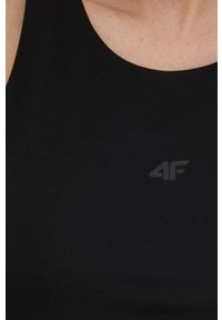 4f - 4F sukienka kolor czarny midi rozkloszowana. Kolor: czarny. Materiał: dzianina. Typ sukienki: rozkloszowane. Długość: midi