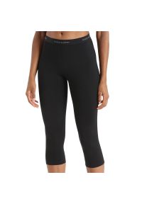 Legginsy Icebreaker Merino 200 Oasis 1043820011 - czarne. Okazja: na spacer. Kolor: czarny. Materiał: wełna, materiał. Sezon: zima. Styl: street. Sport: turystyka piesza