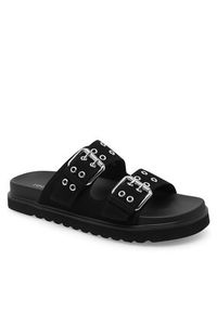 DeeZee Klapki HY86009-16 Czarny. Kolor: czarny. Materiał: syntetyk #6