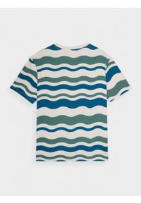 outhorn - T-shirt oversize z nadrukiem męski - oliwkowy. Okazja: na co dzień. Kolor: oliwkowy. Materiał: bawełna, dzianina. Wzór: nadruk. Styl: casual #5