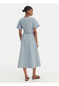 Weekend Max Mara Sukienka codzienna Pioppo 2615221152 Błękitny Regular Fit. Okazja: na co dzień. Kolor: niebieski. Materiał: bawełna, syntetyk. Typ sukienki: proste. Styl: casual #5