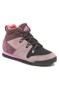 Adidas - Buty adidas. Kolor: fioletowy. Materiał: skóra, zamsz #1