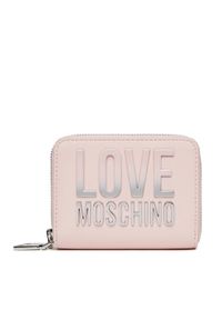 Love Moschino - LOVE MOSCHINO Duży Portfel Damski JC5726PP0MKD0601 Różowy. Kolor: różowy. Materiał: skóra