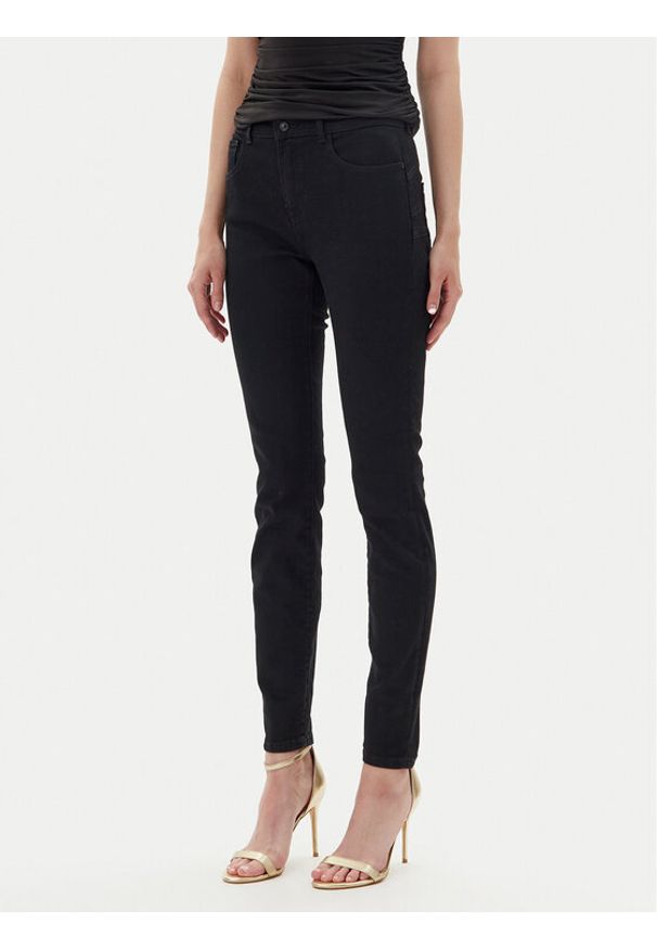 Guess Jeansy 167457 Czarny Skinny Fit. Kolor: czarny