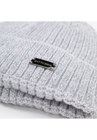 Wittchen - Damska czapka z odblaskowym włóknem. Kolor: szary. Materiał: akryl. Sezon: zima. Styl: klasyczny, elegancki, sportowy #3