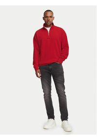 Hugo - HUGO Bluza Durty244 50525881 Czerwony Relaxed Fit. Kolor: czerwony. Materiał: bawełna #4