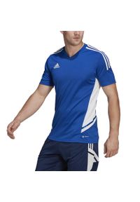 Adidas - Koszulka męska adidas Condivo 22 Jersey. Kolor: niebieski, wielokolorowy, biały. Materiał: jersey