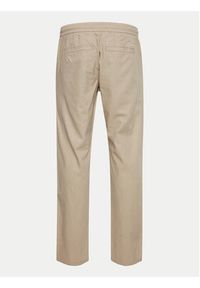 Blend Spodnie materiałowe 20716614 Beżowy Straight Fit. Kolor: beżowy. Materiał: len