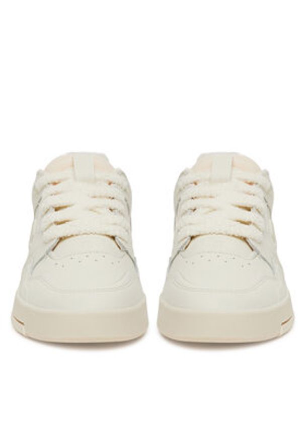 Champion Sneakersy ZN80 LOW BOUCLET S11701-WW017 Écru. Materiał: skóra