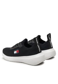 Tommy Jeans Sneakersy Tjw Knit Runner EN0EN02564 Czarny. Kolor: czarny. Materiał: materiał