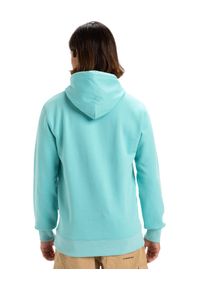 Quiksilver - Bluza z kapturem dla Mężczyzn FINELINE Niebieski. Typ kołnierza: kaptur. Kolor: niebieski. Materiał: materiał, poliester, bawełna. Długość: długie