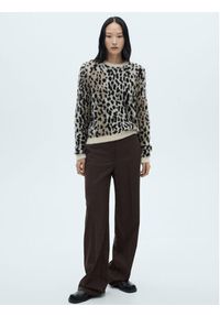 mango - Mango Sweter Wild 77019071 Czarny Regular Fit. Kolor: czarny. Materiał: syntetyk