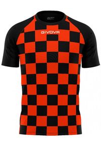 Koszulka Sportowa Givova Dama Pomarańczowa/Czarna - Optymalny Komfort. Kolor: czarny, pomarańczowy, żółty, wielokolorowy. Materiał: poliester. Sport: piłka nożna