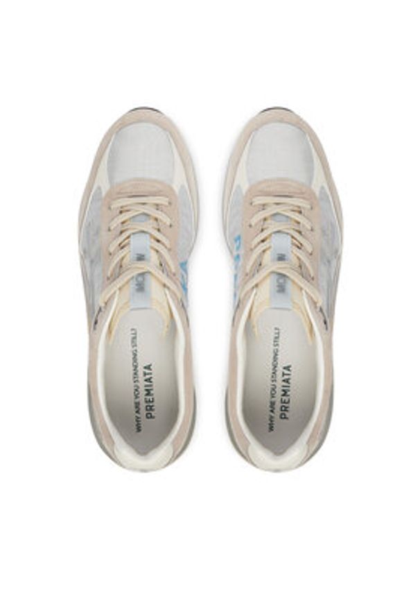 Premiata Sneakersy Moerun Var 8079 Szary. Kolor: szary. Materiał: skóra