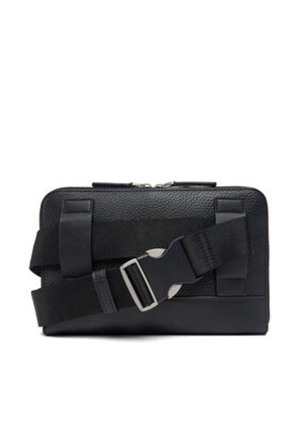 TOMMY HILFIGER - Tommy Hilfiger Saszetka nerka Th Central Bumbag AM0AM13352 Czarny. Kolor: czarny. Materiał: skóra