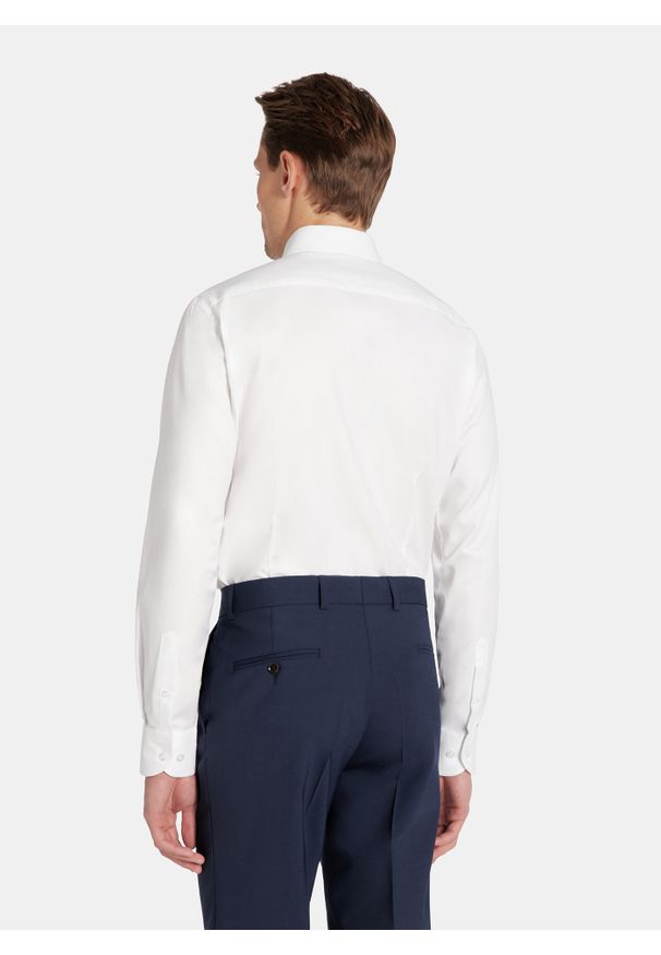 Pako Lorente - PAKO LORENTE – Koszula męska biała KOAN P000B-1X-575-B. Kolor: biały. Materiał: bawełna. Długość rękawa: długi rękaw. Długość: długie. Wzór: gładki. Styl: elegancki