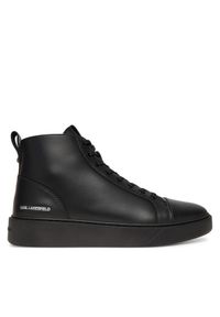 Karl Lagerfeld - KARL LAGERFELD Sneakersy Flint II KL53354L Czarny. Kolor: czarny. Materiał: skóra