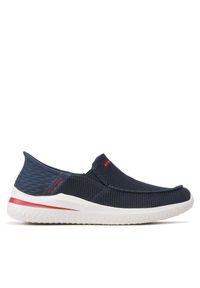 skechers - Mokasyny Skechers. Kolor: niebieski
