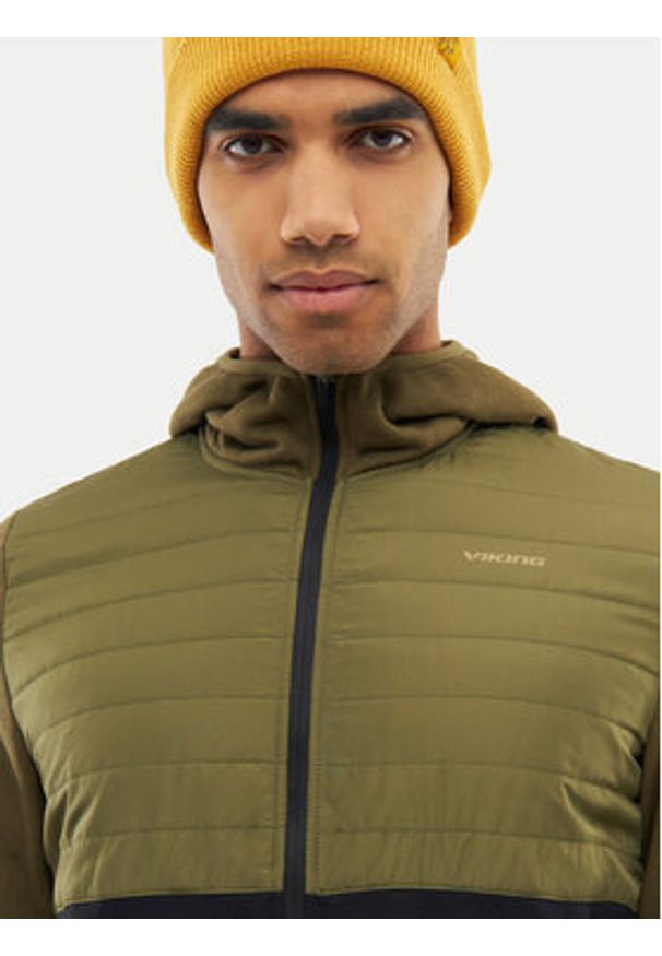 Viking Kurtka przejściowa Bamboo Creek Hoodie Man 750/25/4567 Zielony Regular Fit. Kolor: zielony. Materiał: bawełna
