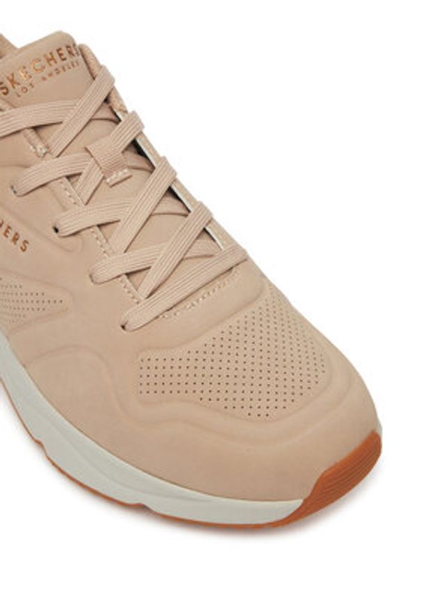 skechers - Skechers Sneakersy Tres-Air Uno-Casairal 183090/NAT Beżowy. Kolor: beżowy. Materiał: materiał