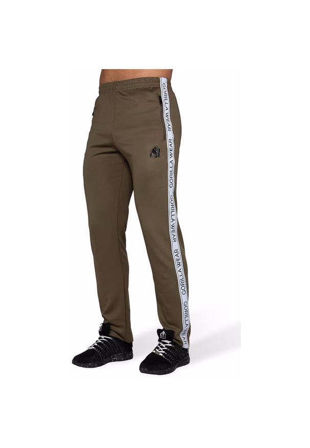 GORILLA WEAR - Spodnie dresowe Gorilla Wear Wellington. Kolor: zielony. Materiał: dresówka. Sport: fitness