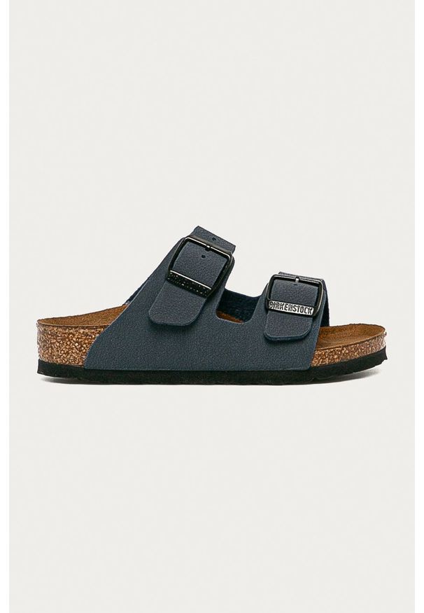 Birkenstock - Klapki dziecięce Arizona. Kolor: niebieski. Materiał: materiał. Wzór: gładki