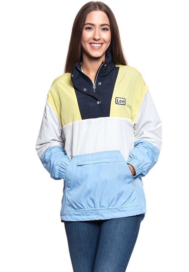 Lee - DAMSKA KURTKA PRZEJŚCIOWA LEE WINDBREAKER ECRU L56AYOLO 112113016. Styl: retro