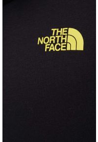 The North Face bluza męska kolor czarny z kapturem z nadrukiem. Okazja: na co dzień. Typ kołnierza: kaptur. Kolor: czarny. Materiał: dzianina. Wzór: nadruk. Styl: casual