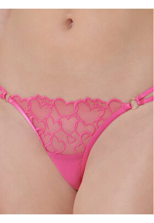Bluebella Stringi Valentina 42232 Różowy. Kolor: różowy. Materiał: syntetyk