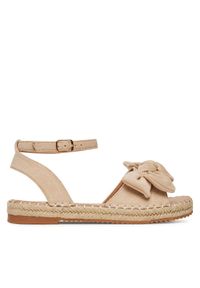 DeeZee Espadryle LE601-107 Beżowy. Kolor: beżowy. Materiał: materiał
