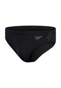 Slipy kąpielowe męskie Speedo Hyper Boom Splice Brief. Kolor: czarny, szary, wielokolorowy. Materiał: lycra, poliester
