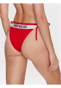 Tommy Jeans Dół od bikini UW0UW04588 Czerwony. Kolor: czerwony. Materiał: syntetyk #5