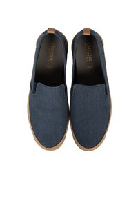 Geox Espadryle "Mondello" | U029EC 00010 | Mężczyzna | Granatowy. Okazja: na co dzień. Nosek buta: okrągły. Zapięcie: bez zapięcia. Kolor: niebieski. Materiał: tkanina