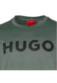 Hugo - HUGO T-Shirt Dulivio 50467556 Zielony Regular Fit. Kolor: zielony. Materiał: bawełna #4