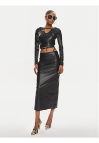 Versace Jeans Couture Bluzka 76HAM204 Czarny Skinny Fit. Kolor: czarny. Materiał: syntetyk #4