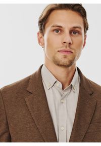 Pako Lorente - PAKO LORENTE – Brązowa marynarka męska. Kolor: brązowy, zielony. Materiał: poliester, wiskoza, elastan. Sezon: jesień #4