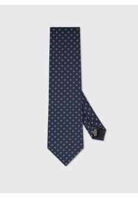 Pako Lorente - PAKO LORENTE – Granatowy krawat w mikrowzór. Kolor: niebieski. Materiał: poliester #1
